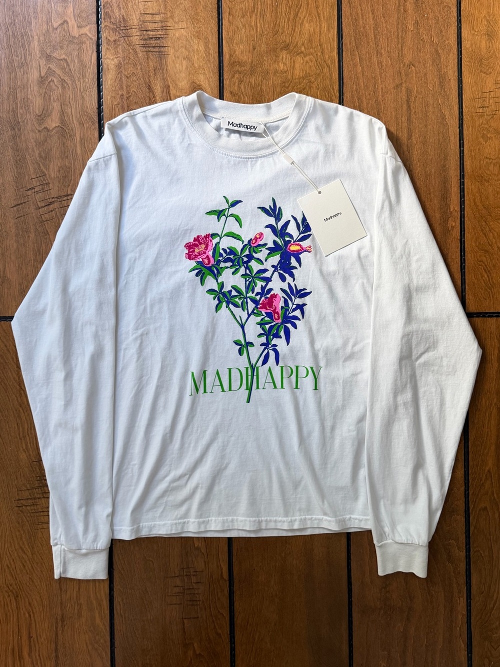 NWT Madhappy Floral Graphic Print Long Sleeve Shirt